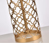 modern copper openwork metal table lamp