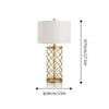 modern copper openwork metal table lamp