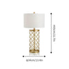 modern copper openwork metal table lamp