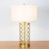 modern copper openwork metal table lamp