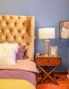 modern copper openwork metal table lamp