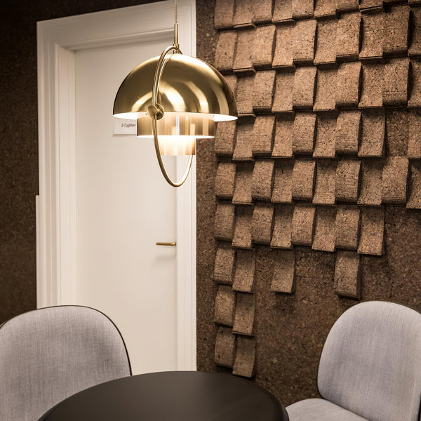 modern copper steel pendant light