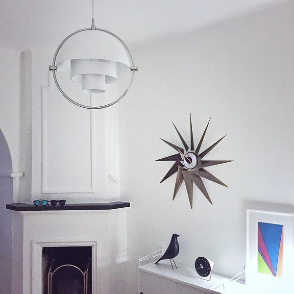 modern copper steel pendant light