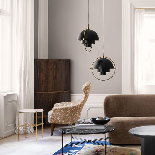 modern copper steel pendant light