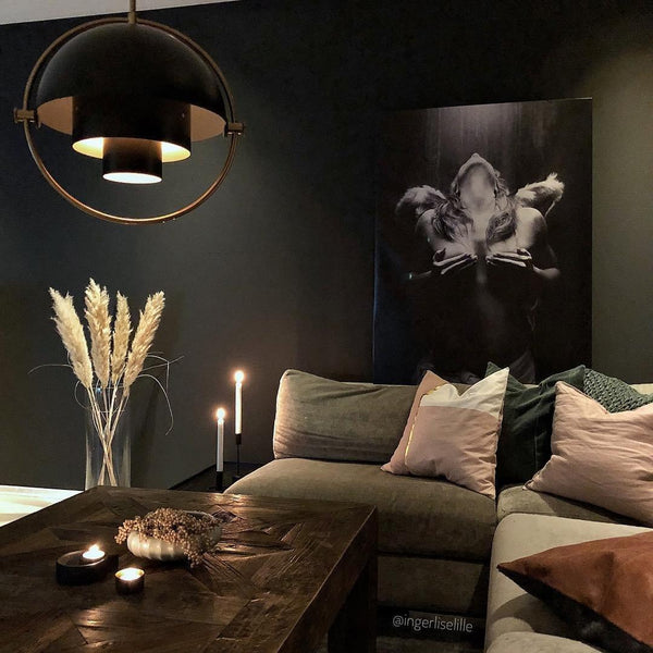 modern copper steel pendant light