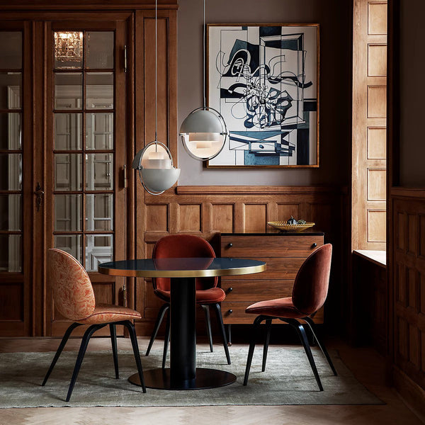 modern copper steel pendant light