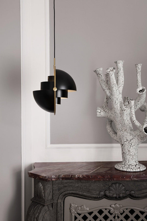modern copper steel pendant light