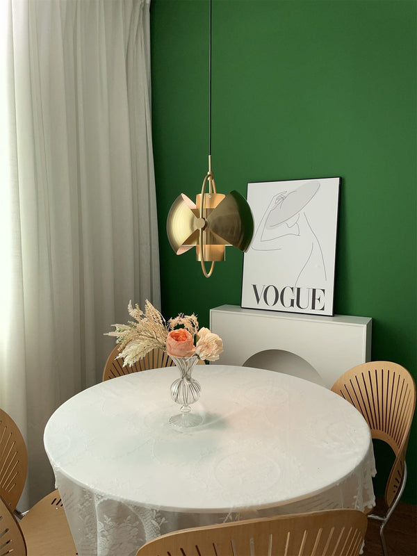 modern copper steel pendant light