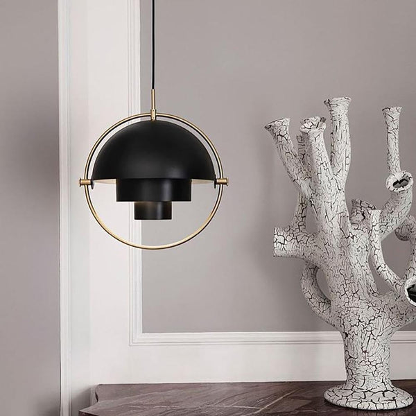 modern copper steel pendant light