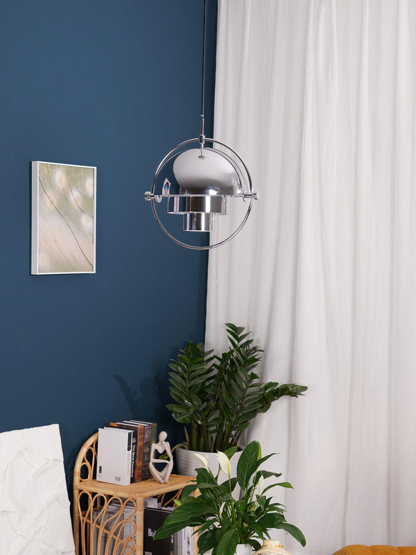 modern copper steel pendant light