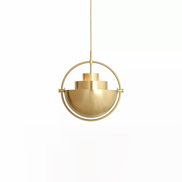 modern copper steel pendant light
