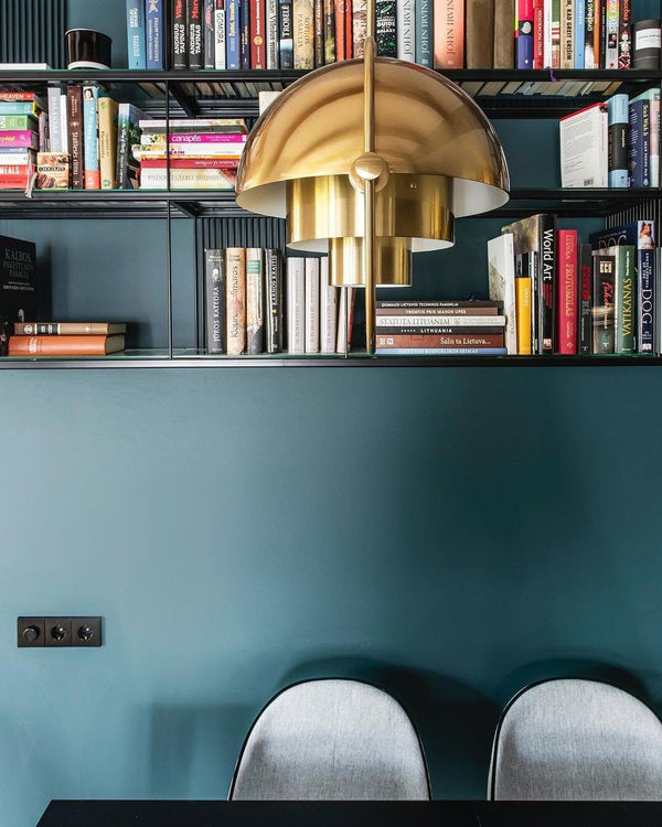 modern copper steel pendant light