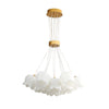 modern copper white pe acrylic lily chandelier