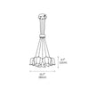 modern copper white pe acrylic lily chandelier