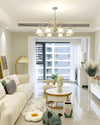modern cream glass flower chandelier