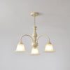 modern cream glass flower chandelier