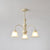 modern cream glass flower chandelier