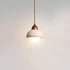 modern cream travertine stone pendant light