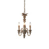 modern farmhouse gold wood carved pendant light
