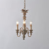 modern farmhouse gold wood carved pendant light