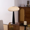 modern fluted glass led table lamp