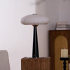 modern fluted glass led table lamp