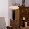 modern fluted glass led table lamp