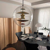 modern gold acrylic cosmic disc pendant lamp