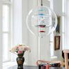 modern gold acrylic cosmic disc pendant lamp