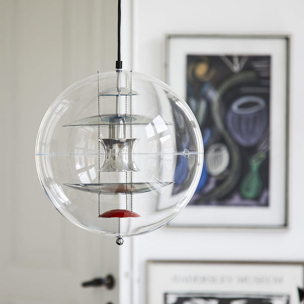 modern gold acrylic cosmic disc pendant lamp