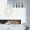 modern gold acrylic cosmic disc pendant lamp