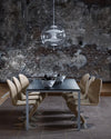 modern gold acrylic cosmic disc pendant lamp