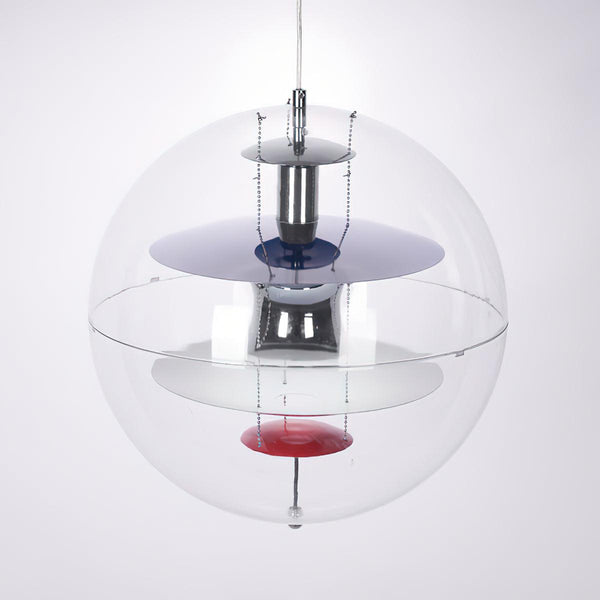 modern gold acrylic cosmic disc pendant lamp