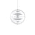 modern gold acrylic cosmic disc pendant lamp