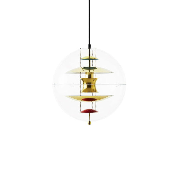 modern gold acrylic cosmic disc pendant lamp