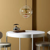modern gold acrylic cosmic disc pendant lamp