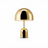 modern gold acrylic dome table lamp