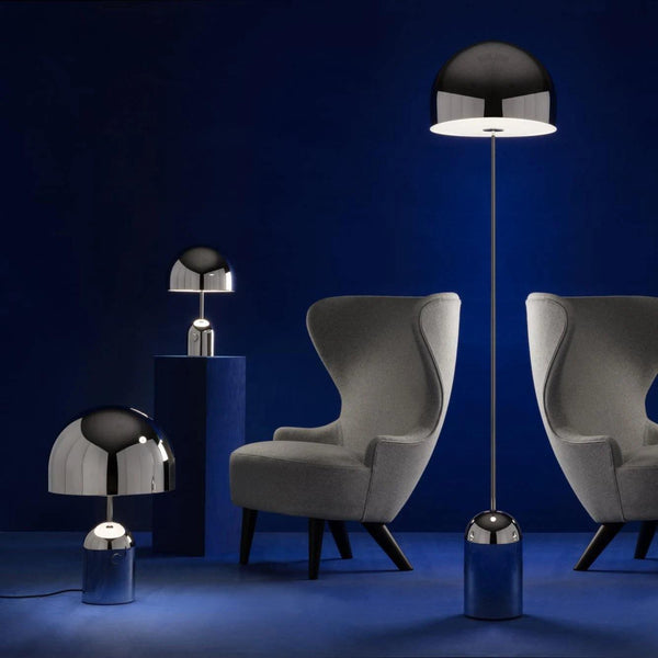 modern gold acrylic dome table lamp