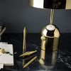 modern gold acrylic dome table lamp