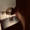 modern gold acrylic dome table lamp