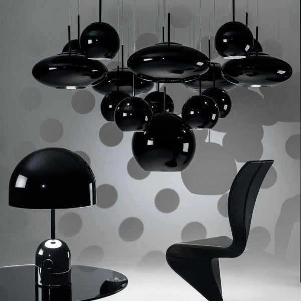 modern gold acrylic dome table lamp
