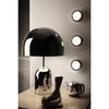 modern gold acrylic dome table lamp