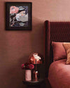 modern gold acrylic dome table lamp