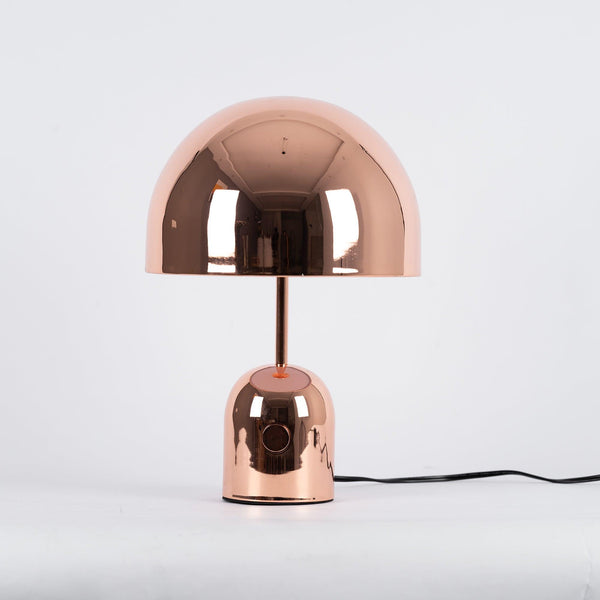 modern gold acrylic dome table lamp