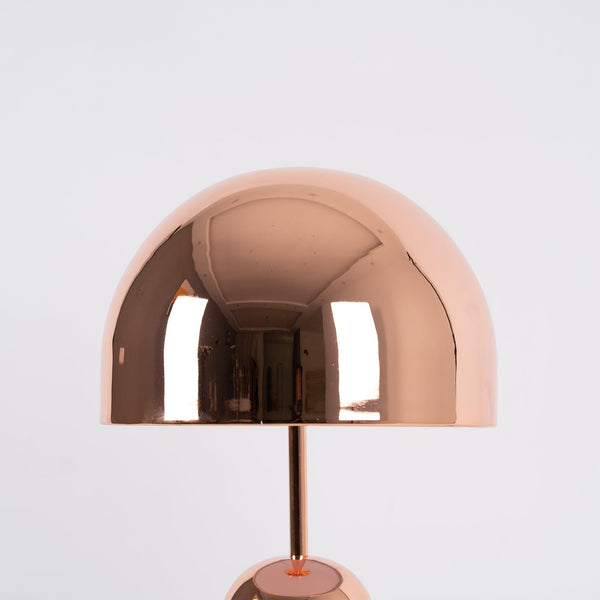 modern gold acrylic dome table lamp