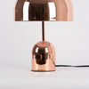 modern gold acrylic dome table lamp