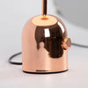 modern gold acrylic dome table lamp