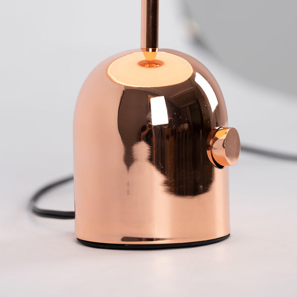 modern gold acrylic dome table lamp