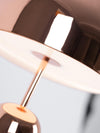 modern gold acrylic dome table lamp