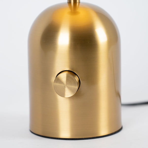 modern gold acrylic dome table lamp